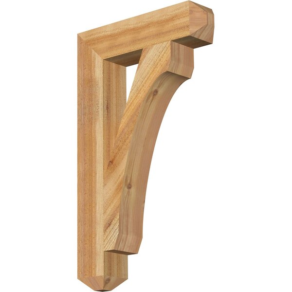 Ekena Millwork Legacy Craftsman Rough Sawn Bracket, Western Red Cedar, 4"W x 18"D x 30"H BKT04X18X30LEC04RWR - main